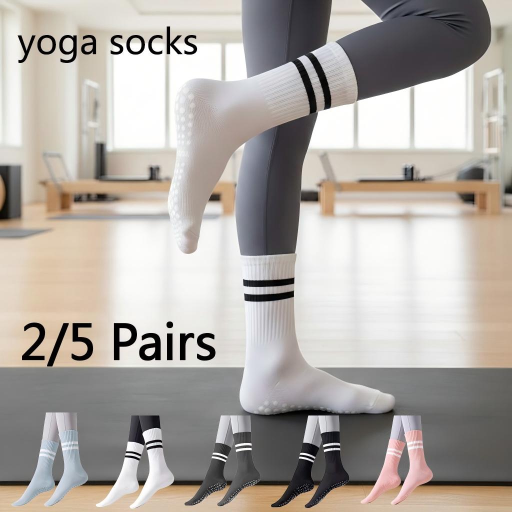 Pilates Yoga Workout - جوارب يوجا نسائية مضادة للانزلاق، جوارب