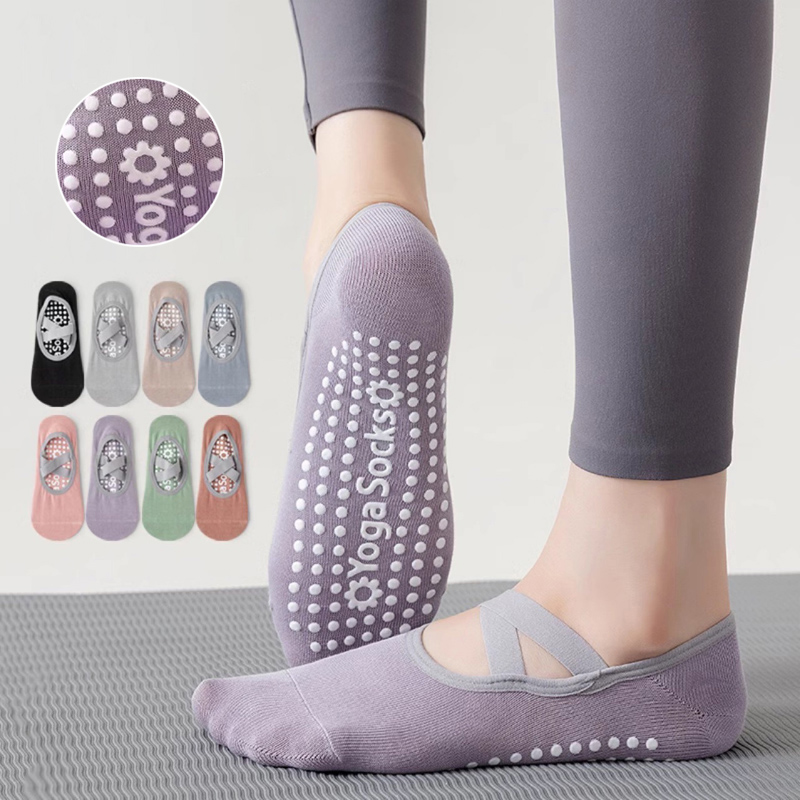 Pilates Yoga Workout - تنفس منشفة أسفل اليوغا الجوارب النساء