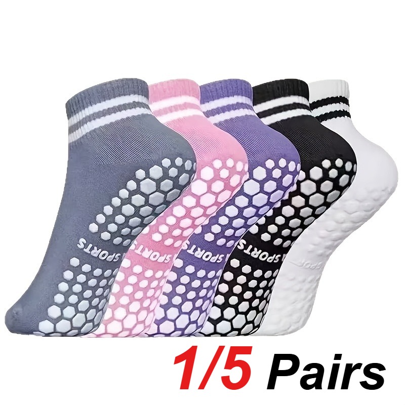 1/5 زوج من جوارب اليوغا النسائ - مراجعة Pilates & Yoga Reversible Mockneck Sweatshirt وسعره