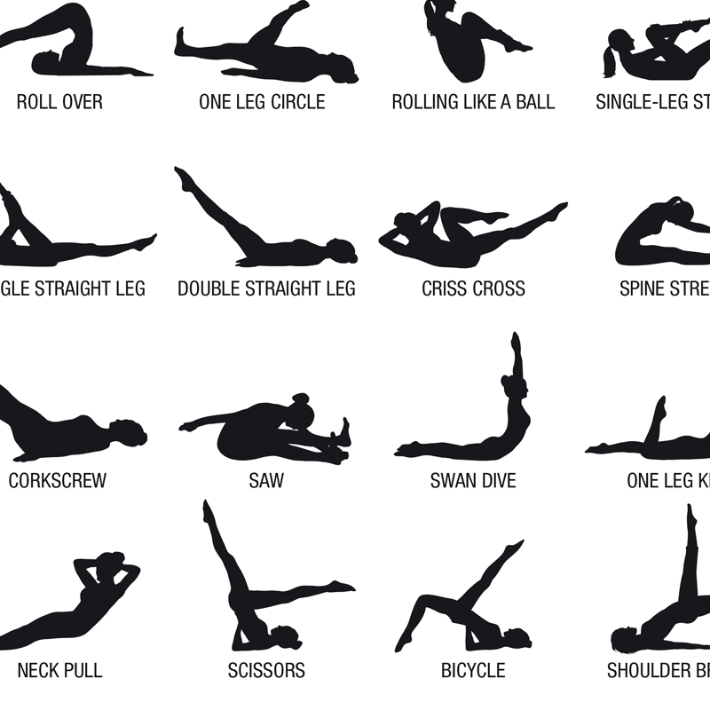 ملصق لوحة تدريبات البيلاتس بدو - مراجعة Pilates Yoga Workout وسعره