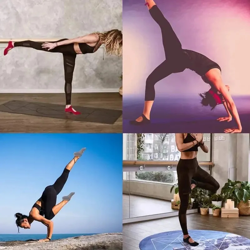 جوارب يوجا بدون كعب مضادة للان - مراجعة Pilates Yoga Workout وسعره