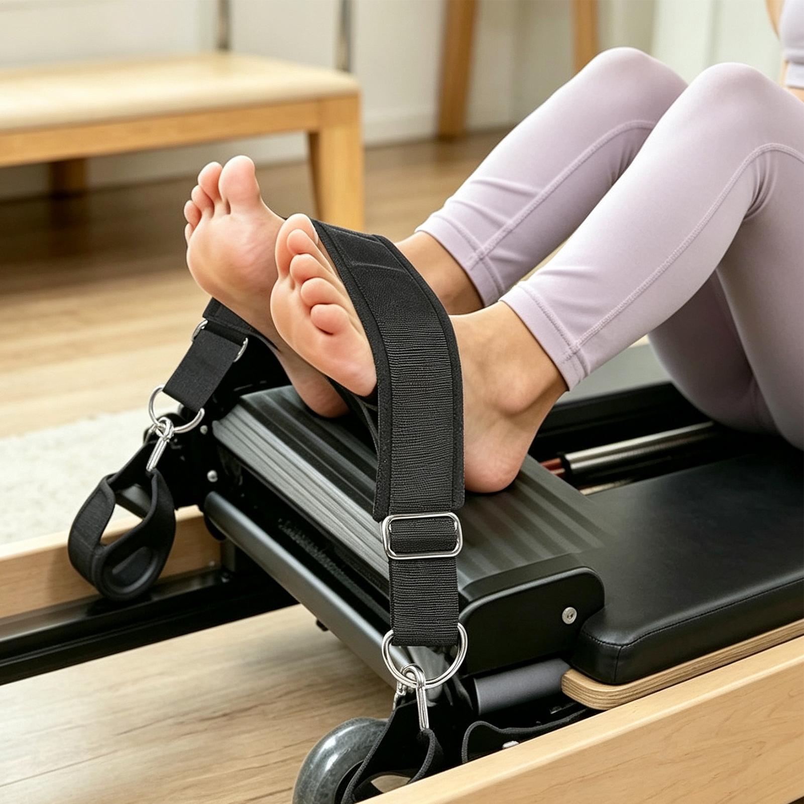 حزام قدم ريفورمر مزدوج الحلقات - مراجعة Pilates & Yoga Reversible Mockneck Sweatshirt وسعره